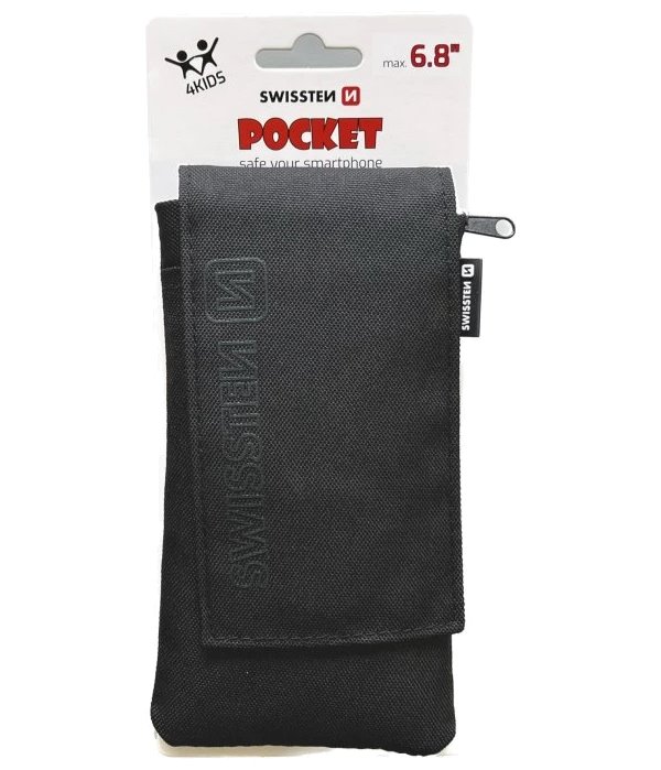 Swissten pouzdro pocket 6,8" černé