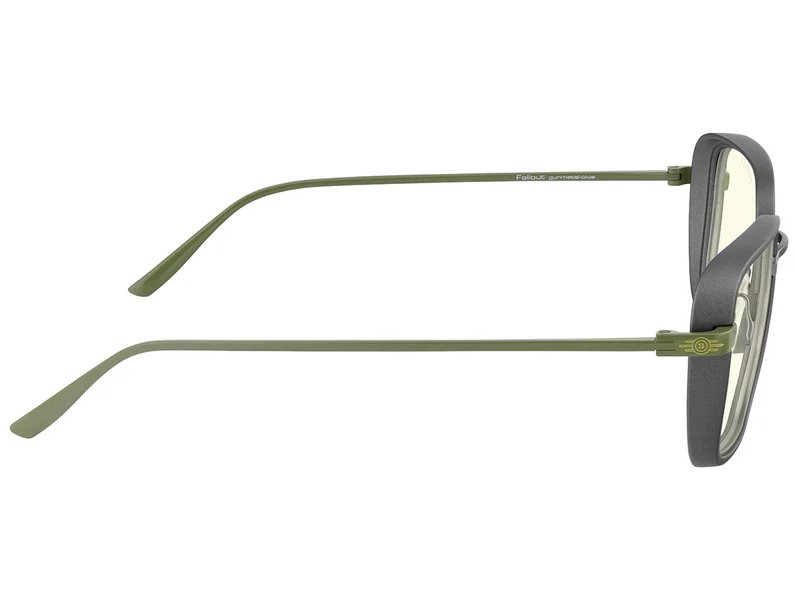 GUNNAR kancelářske/herní brýle FALLOUT VAULT 33 /GUNMETAL-OLIVE / * čirá skla * BLF 35 * GUNNAR focus