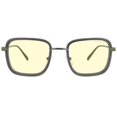 GUNNAR kancelářske/herní brýle FALLOUT VAULT 33 /GUNMETAL-OLIVE / * jantárová skla * BLF 65 * GUNNAR focus