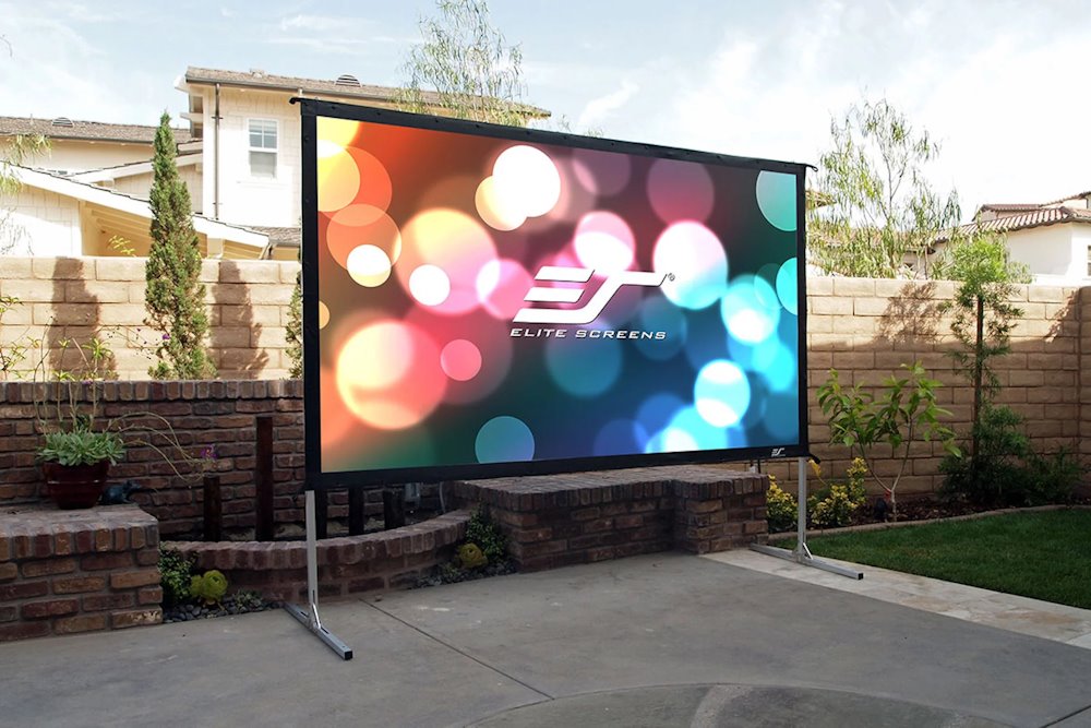 ELITE SCREENS plátno mobilní outdoor stativ 180" (457,2cm)/ 16:9/ 224×398,5cm/ hliníkový/ přední a zadní projekce
