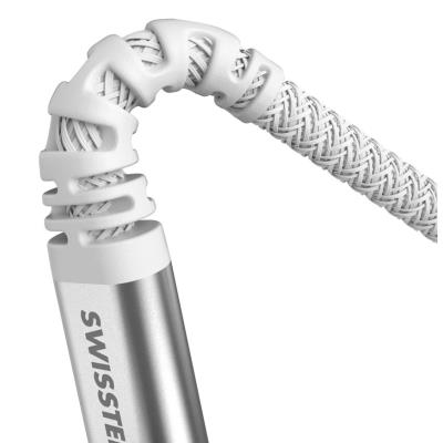 Swissten datový kabel kevlar usb / usb-c 1,5 m bílý