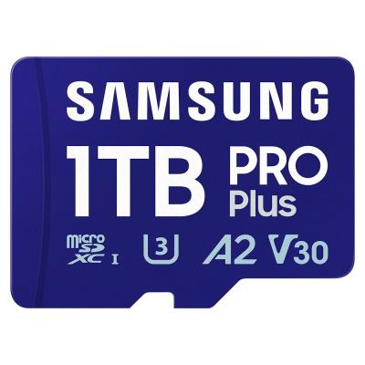 SAMSUNG PRO Plus MicroSDXC 1TB + USB Adaptér / CL10 UHS-I U3 / A2 / V30