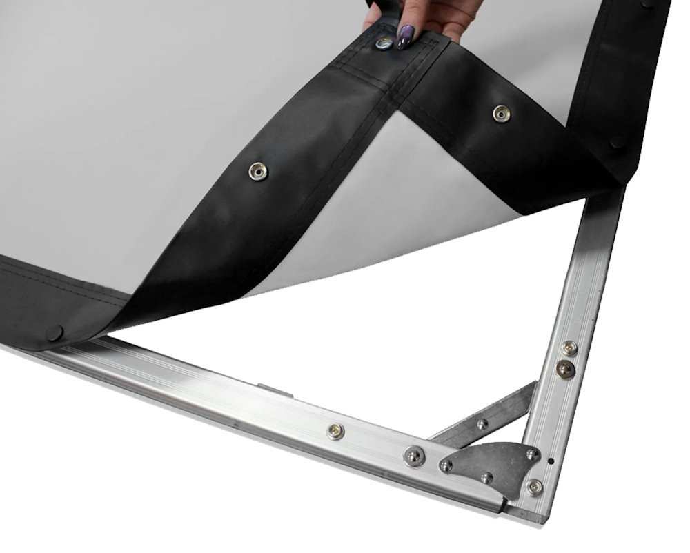 ELITE SCREENS plátno mobilní outdoor stativ zadní projekce 100" (254cm)/ 16:9/ 124,5×221,5cm/ gain 1.1/ WraithVeil