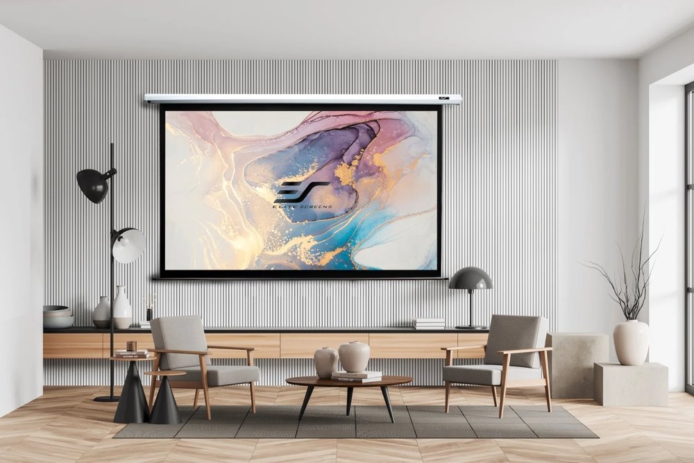 ELITE SCREENS plátno elektrické motorové 100" (254cm)/ 4:3/ 152,4×203,2cm/ gain 1.1/ case bílý