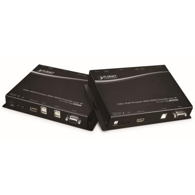 Planet IHD-420PR, HDMI a USB video reciever/ video wall, 4K/60, přijímač, multicast, IR, RS-232, napájení PoE