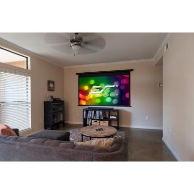 ELITE SCREENS plátno elektrické motorové 100" (254cm)/ 16:9/ 124,5×221,5cm/ MaxWhite/ gain 1.1/ 24" drop/ case černý