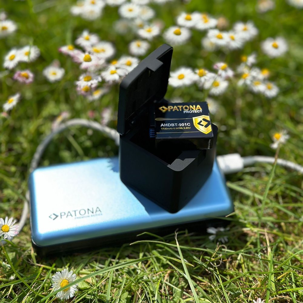 PATONA nabíječka pro digitální kameru Triple GoPro Hero 13, USB-C