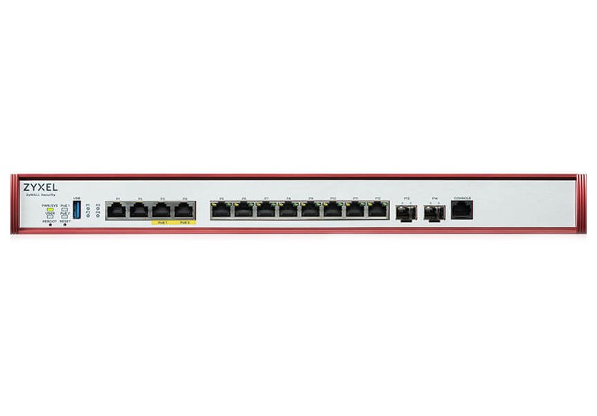 Zyxel USG FLEX 700H Series, 2*2.5G, 2*10G (PoE+) & 8 Gigabit user-def. ports, 2*SFP+, 1*USB, 1 YR Gold Security Pack
