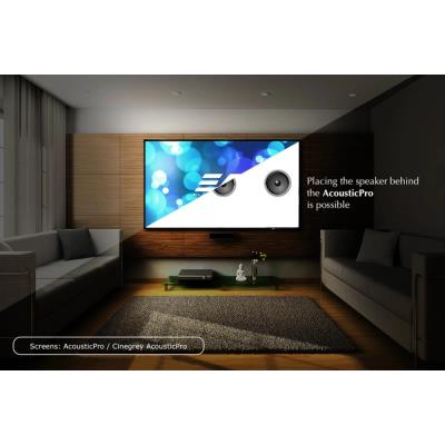 ELITE SCREENS plátno v pevném rámu 120" (304,8cm)/ 16:9/ 147,8×264cm/ gain 1,0/ AcousticPro UHD/ bezrámové
