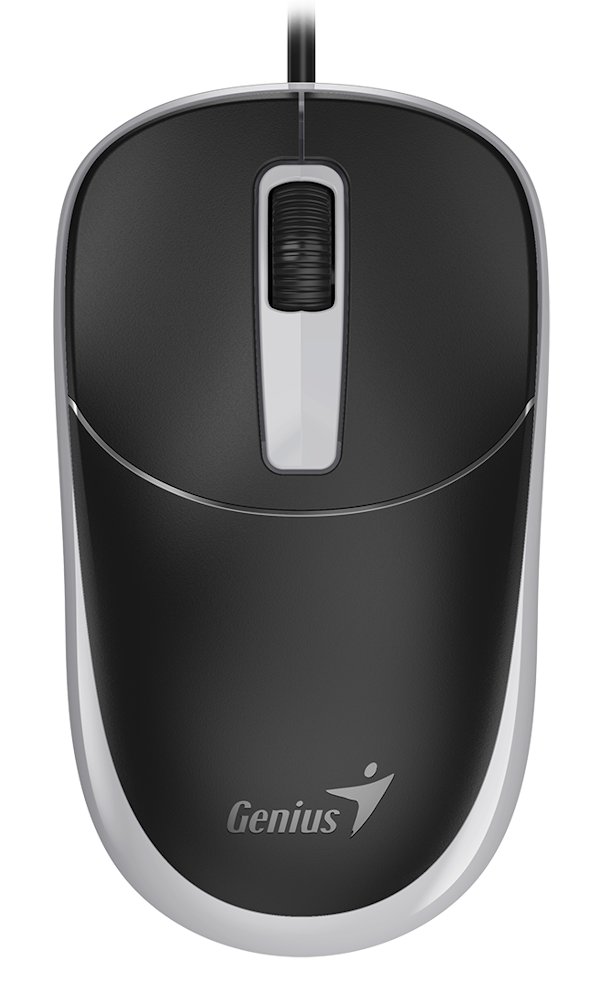 GENIUS DX-123 Galaxy Grey/ drátová/ 1200 dpi/ USB-C/ černošedá