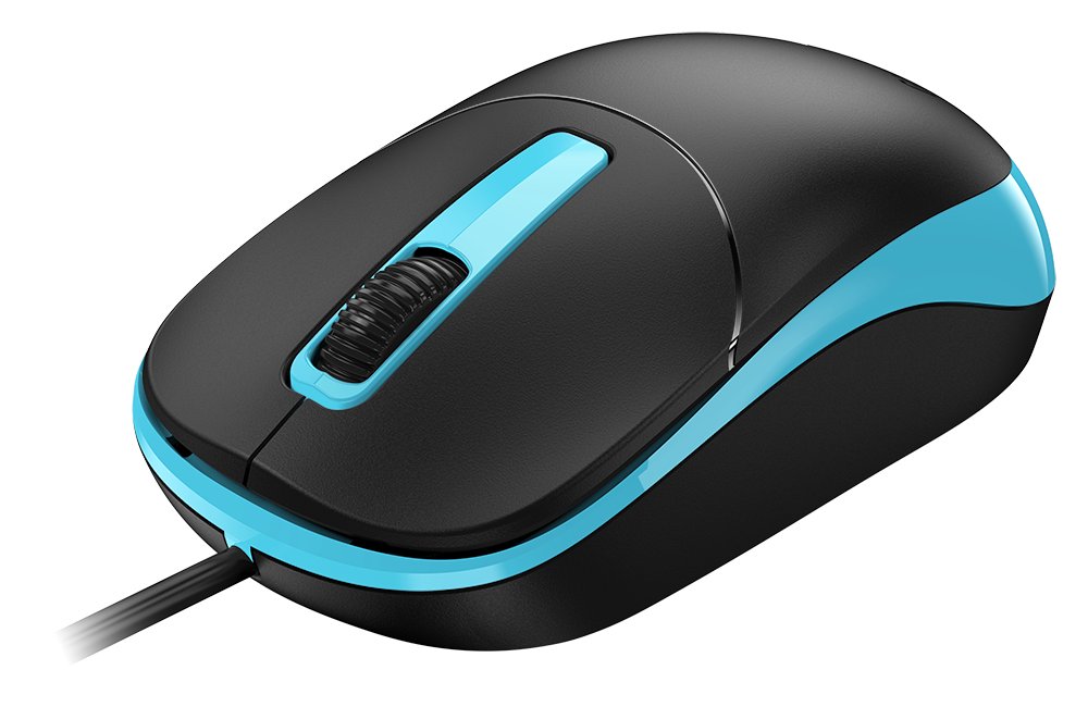 GENIUS DX-123 Ocean Blue/ drátová/ 1200 dpi/ USB/ černomodrá