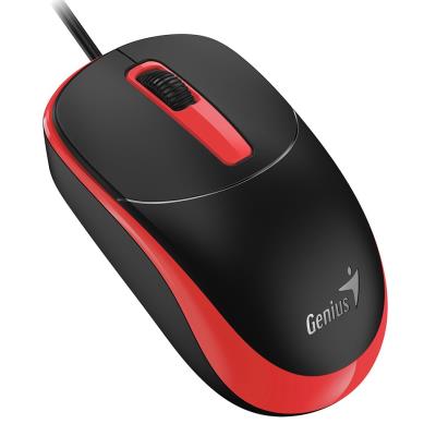 GENIUS DX-123 Sunshine Red/ drátová/ 1200 dpi/ USB/ černočervená