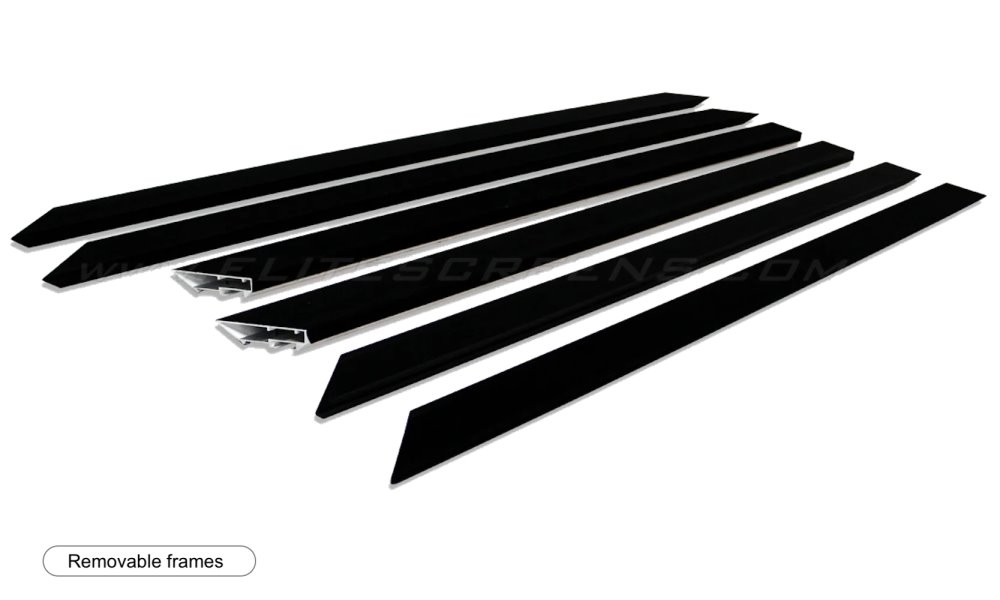 ELITE SCREENS plátno v pevném rámu 110" (280cm)/ 16:9/ 137,1×243,6cm/ CLR3/ bezrámové/ pro UST projektory