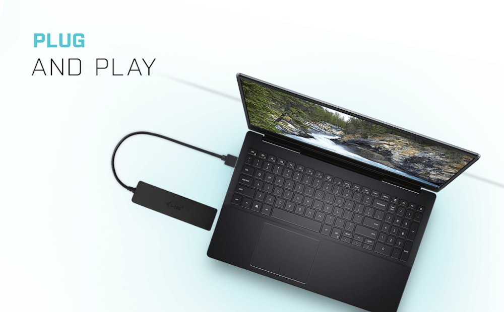 i-tec USB HUB ADVANCE/ 4 porty/ USB 3.0/ pasivní/ slim/ černý