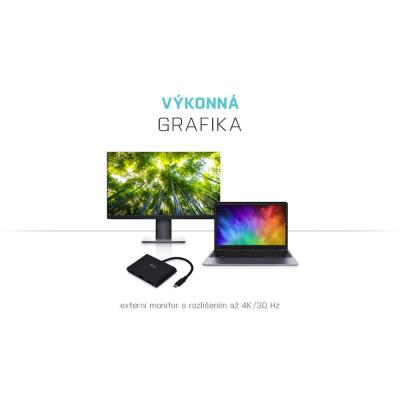 i-tec USB 3.1 Type C HDMI Travel adaptér PD/Data/ 1x HDMI 4K Ultra HD 3840x2160/ 2x USB 3.0/ černý