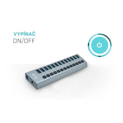 i-tec USB 3.0 nabíjecí HUB 13 Port + napájecí adaptér 60 W