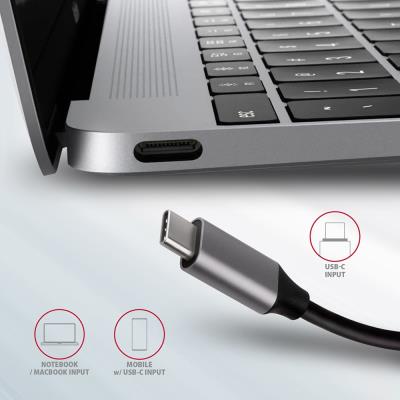 AXAGON hub USB-C / HMC-6M2 / USB 3.2 Gen1 / 2x USB-A / HDMI / GLAN / SATA M.2 / 100W PD / 0,1m