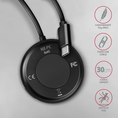 AXAGON hub USB-C / HUE-P1C / USB 3.2 Gen1 / 4x USB-A / 0,3m