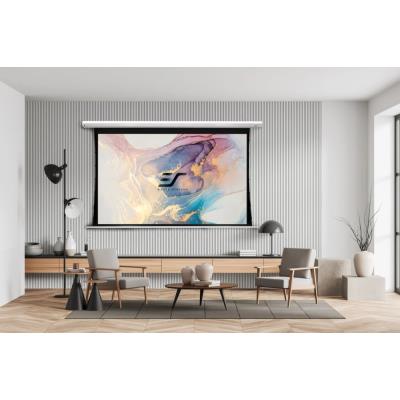 ELITE SCREENS plátno elektrické motorové 110" (279cm)/ 16:9/137,2×243,8cm/ hliníkový case bílý/12" drop/MaxWhite FG