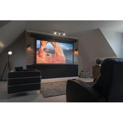 ELITE SCREENS plátno elektrické motorové 120" (305cm)/ 16:9/149,6×265,7cm/ hliníkový case černý/10" drop/MaxWhite FG