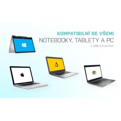 i-tec externí box pro HDD ADVANCE MySafe Easy/ 2,5" SATA/ SSD/ USB 3.0/ bílý