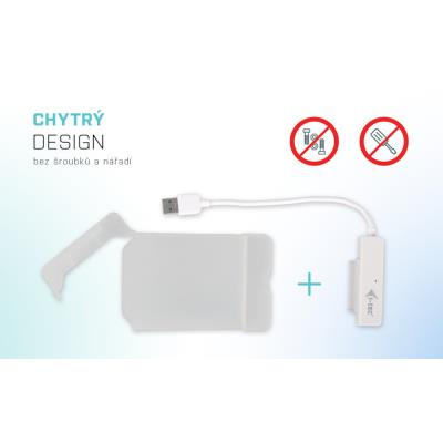 i-tec externí box pro HDD ADVANCE MySafe Easy/ 2,5" SATA/ SSD/ USB 3.0/ bílý