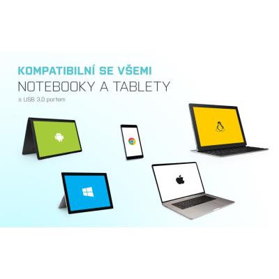 i-tec externí box pro HDD ADVANCE MySafe/ 3,5" SATA/ USB 3.0/ černý