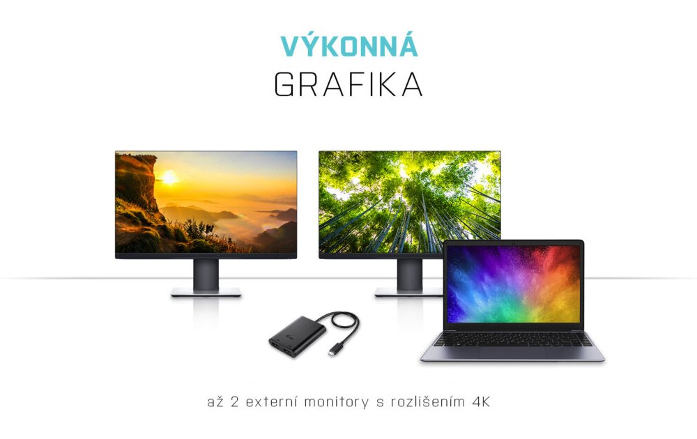 i-tec USB 3.1 Type C na Dual HDMI video adaptér/ 2x HDMI 4K/ kompatibilní s Thunderbolt 3