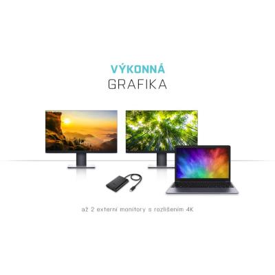 i-tec USB 3.1 Type C na Dual HDMI video adaptér/ 2x HDMI 4K/ kompatibilní s Thunderbolt 3