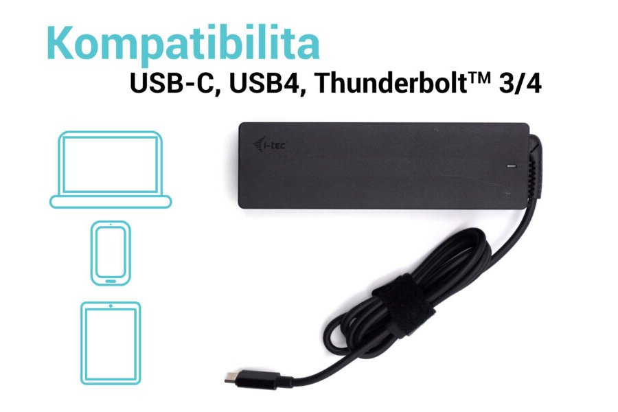 i-tec unierzální nabíječka USB-C Power Delivery 3.0, 100 W