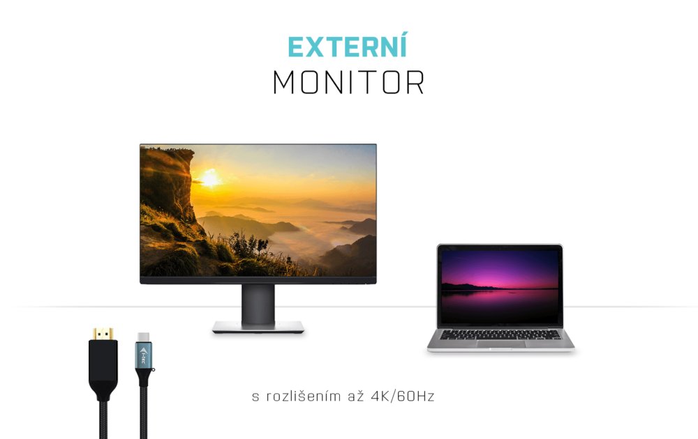 i-tec propojovací kabel USB-C na HDMI 4K / 60 Hz 2m