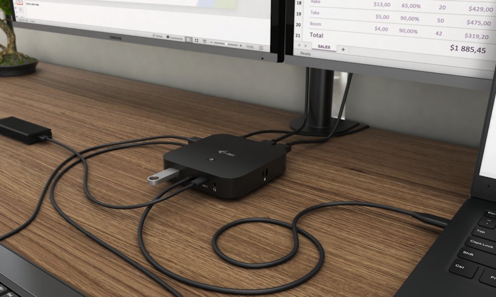 i-tec dokovací stanice USB-C Dual Display/ 2x DP/ 2x USB-C/ 5x USB/ LAN/ Power Delivery 65W + univerzální nabíječka 112W