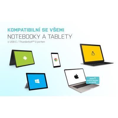 i-tec dokovací stanice/ 2x USB-C/ HDMI/ DP/ 3x USB 3.0/ 2x USB 2.0/ LAN/ PD 100W + univerzální nabíječka 112W