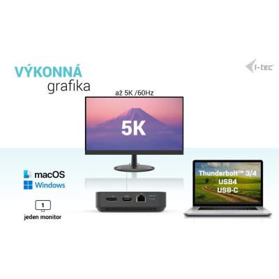 i-tec dokovací stanice/ 2x USB-C/ 2x USB 2.0/ 3x USB 3.0/ HDMI/ 2x DP/ LAN/ Power Delivery 100 W + univ. nabíječka 100 W