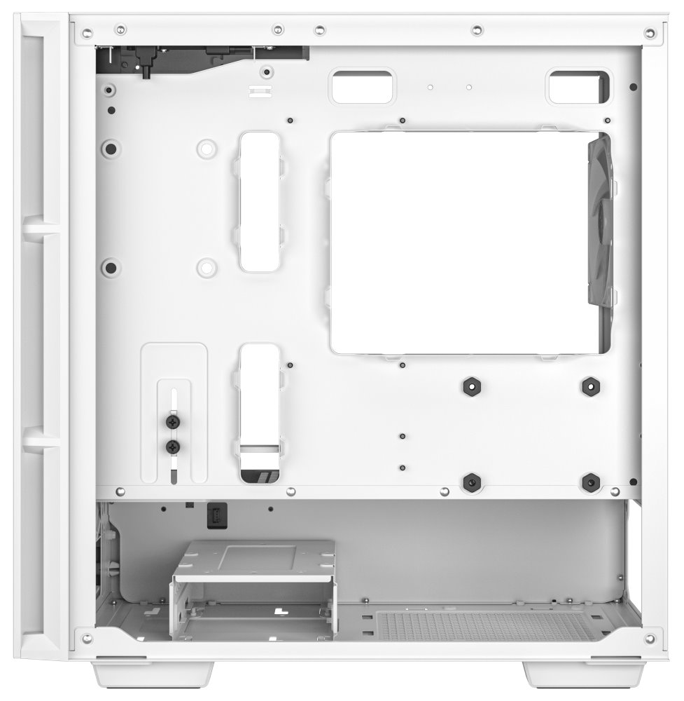DEEPCOOL skříň CH360 Digital / mATX / 140mm +120 mm fan / USB 3.0 / USB-C /  mesh panel / prosklená bočnice / bílá