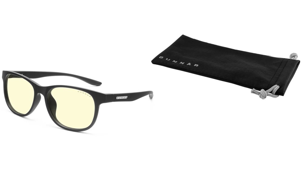 GUNNAR kancelářske/herní brýle  RUSH ONYX jantarová skla BLF 65 NATURAL focus