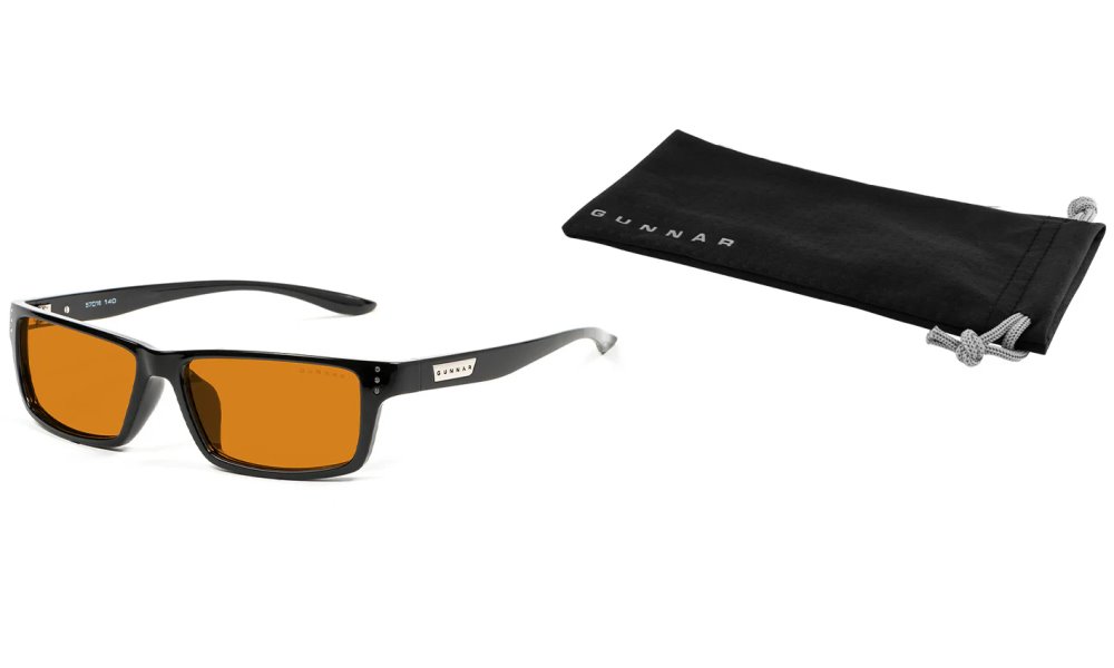 GUNNAR kancelářske/herní brýle  RIOT ONYX jantarová skla MAX BLF 98 GUNNAR focus