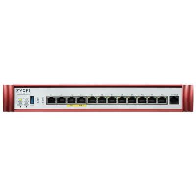 Zyxel USG FLEX 500H Series, 2*2.5G, 2*2.5G (PoE+) & 8 Gigabit user-definable ports, 1*USB with 1 YR Gold Security Pack