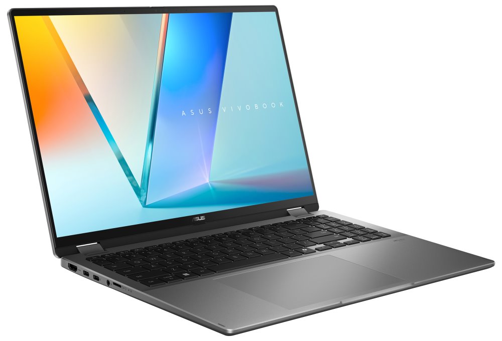 ASUS Vivobook Flip/ CORE ULTRA 7 256V/ 16GB/ 1TB SSD/ Intel® Graphics/ 16"WQXGA+,120HZ/ W11H/ šedý