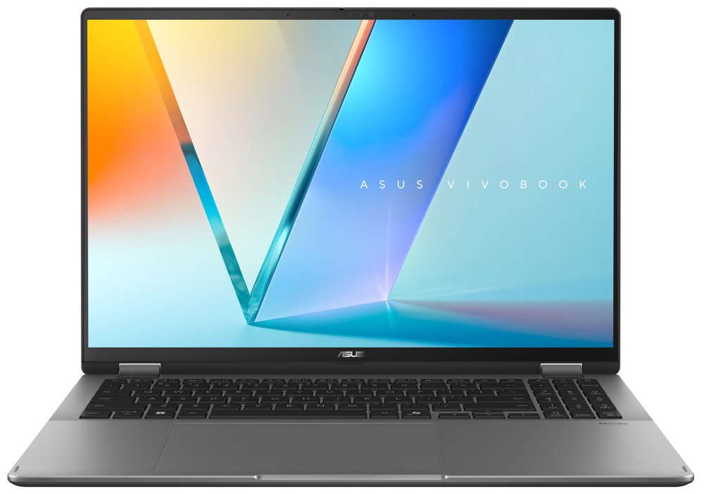 ASUS Vivobook Flip/ CORE ULTRA 7 256V/ 16GB/ 1TB SSD/ Intel® Graphics/ 16"WQXGA+,120HZ/ W11H/ šedý