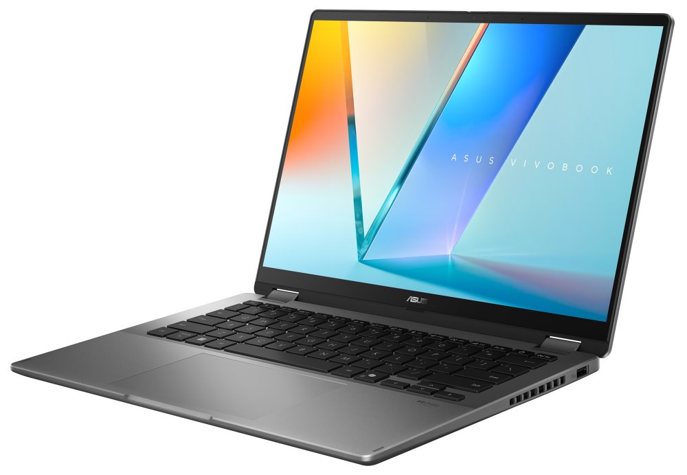 ASUS Vivobook Flip/ CORE ULTRA 7 256V/ 16GB/ 1TB SSD/ Intel® Graphics/ 14"WUXGA,touch,OLED/ W11H/ šedý