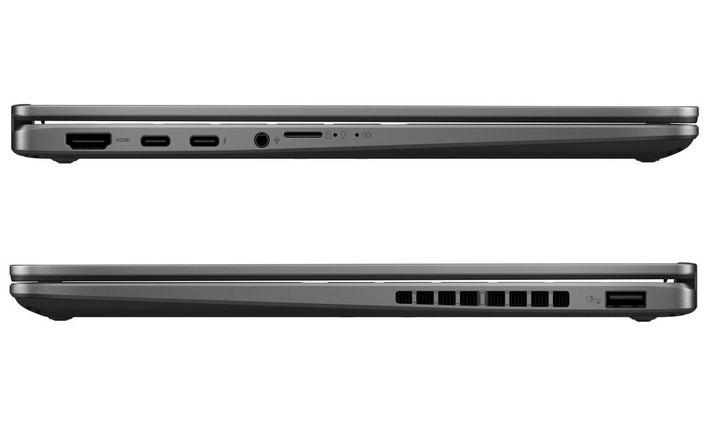 ASUS Vivobook Flip/ CORE ULTRA 7 256V/ 16GB/ 1TB SSD/ Intel® Graphics/ 14"WUXGA,touch,OLED/ W11H/ šedý