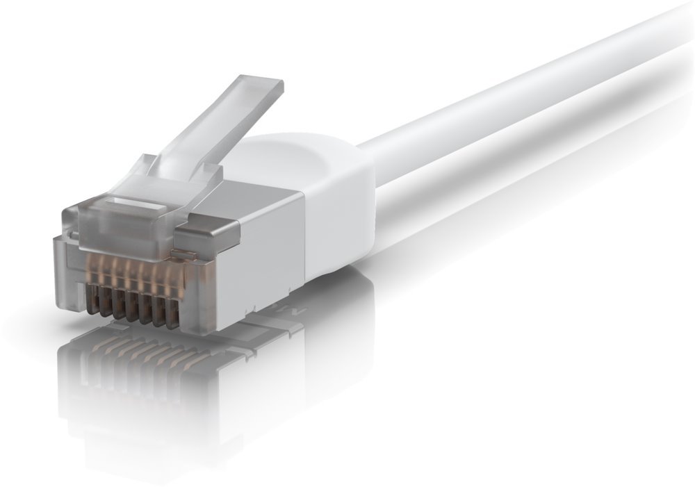 Ubiquiti UniFi Premium Patch Cable Outdoor 12m - Patch kabel, venkovní, Cat6A, bílý, 12m