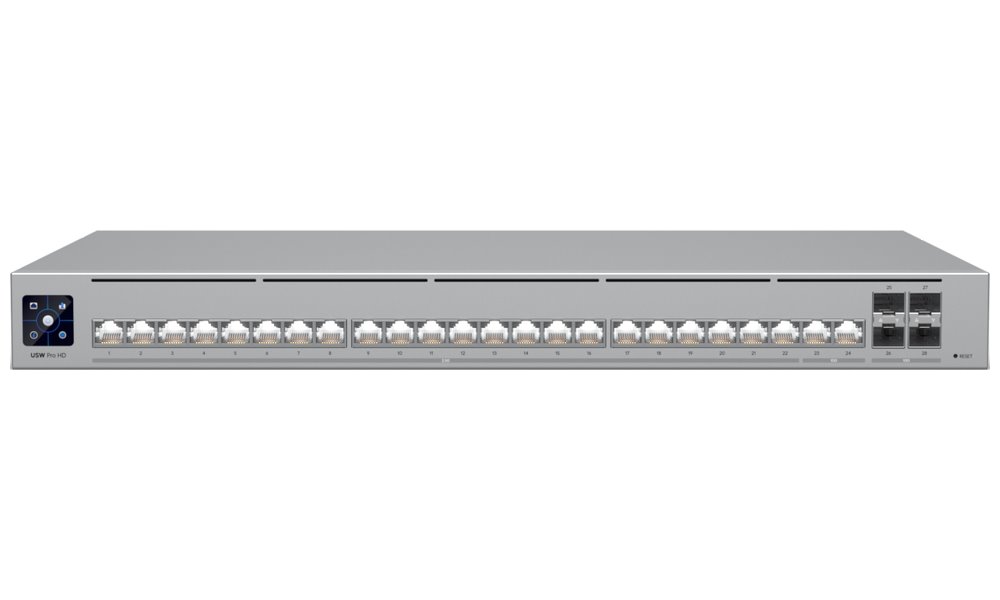 Ubiquiti UniFi Switch Pro HD 24 - 22x 2.5GbE, 2x 10GbE, 4x SFP+, Etherlighting