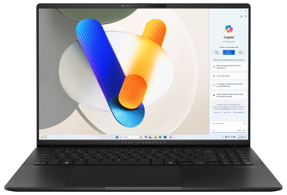 ASUS Vivobook S/ Ryzen AI 7 350/ 16GB/ 1TB SSD/ Radeon™ Graphics/ 16"WQXGA+,120HZ/ W11H/ černý