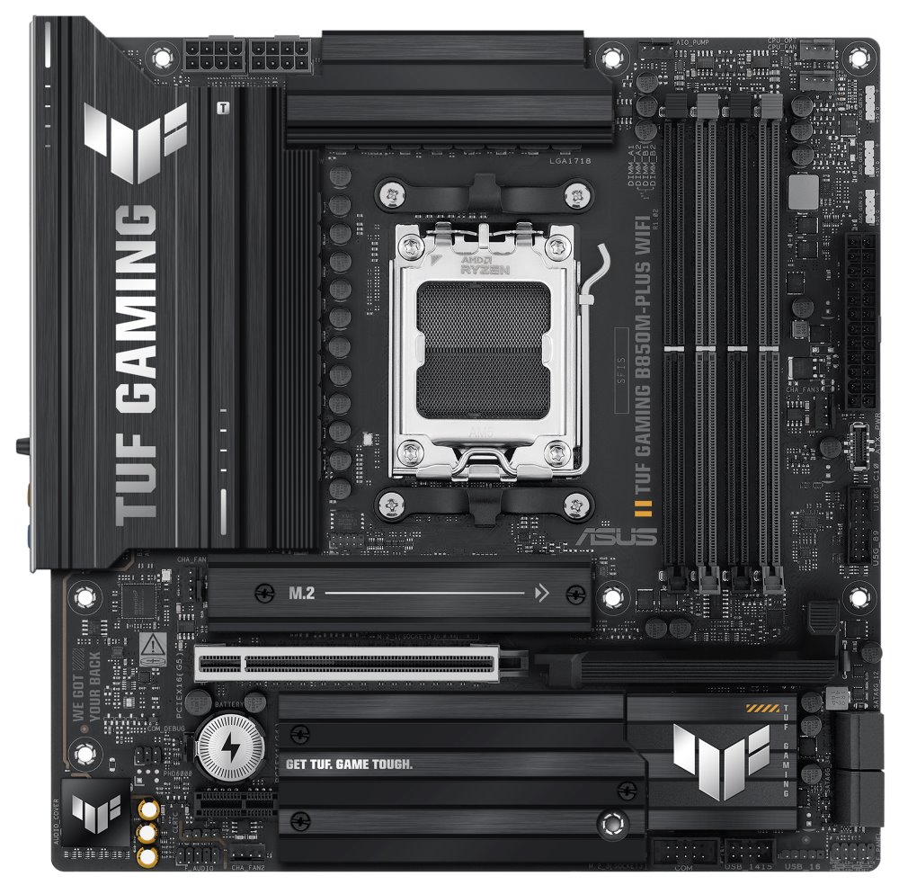 ASUS TUF GAMING B850M-PLUS WIFI / B850 / AM5 / DDR5 / DP / HDMI / USB-C / 3x M.2 / WIFI / mATX