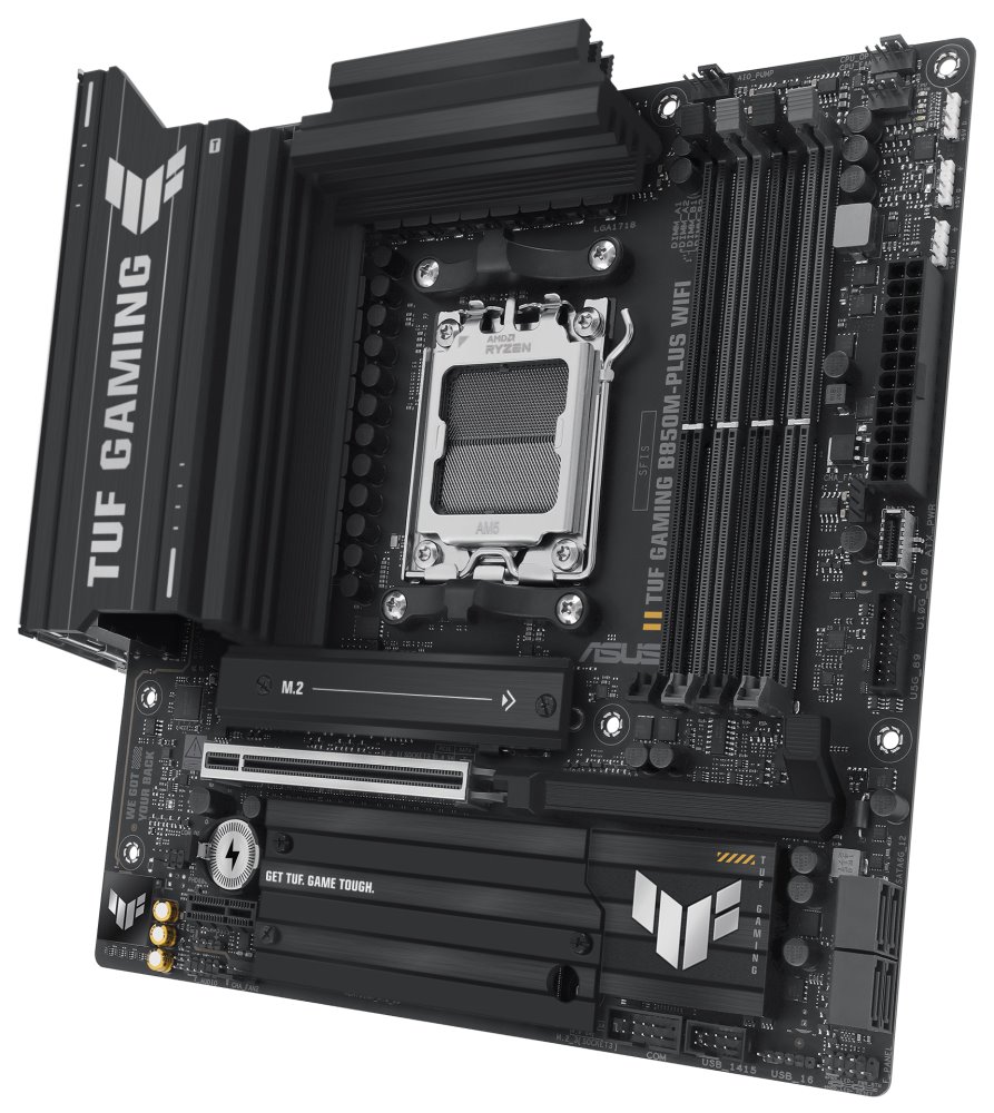 ASUS TUF GAMING B850M-PLUS WIFI / B850 / AM5 / DDR5 / DP / HDMI / USB-C / 3x M.2 / WIFI / mATX
