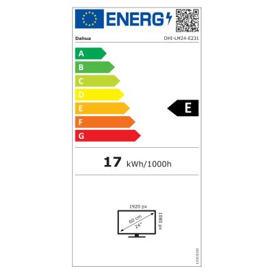 POŠKOZENÝ OBAL - DAHUA 24" LED LM24-E231/ herní/ IPS panel/ 1920x1080 (FHD)/ 1000:1/ 1ms/ 300 cd/m2/ HDMI/ DP/ VESA 75x75/ čer...