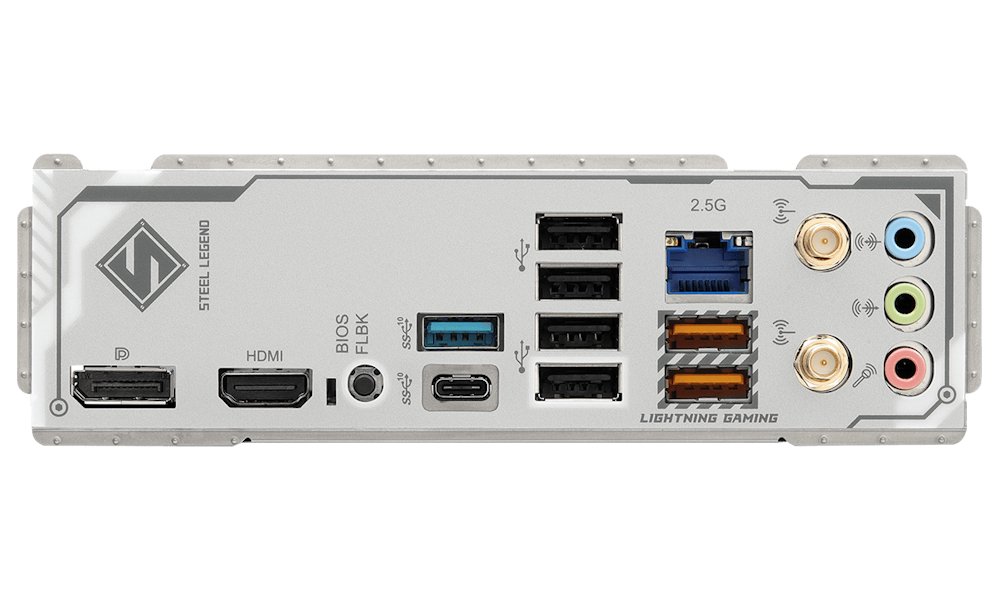 ASRock B850M Steel Legend WiFi / AMD B850 / AM5 / 4x DDR5 DIMM / 3x M.2 / HDMI / DP / USB-C / WiFi / mATX