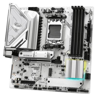 ASRock B850M Steel Legend WiFi / AMD B850 / AM5 / 4x DDR5 DIMM / 3x M.2 / HDMI / DP / USB-C / WiFi / mATX